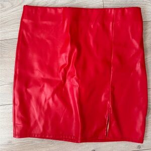 Red Mini Skirt Size Medium
